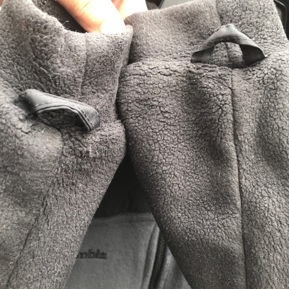 Columbia Sz S Jacket Nylon Fleece Black Gray - Picture 2 of 8